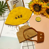 Одна ночь богатая шляпа+брюки Хаки+коричневая сумка