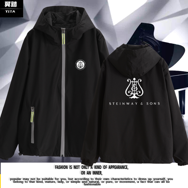 Stanway Stanway Boston Piano Music Studio Team Cardigan Jacket Unisex Hooded Coat Hoodie Stanway Stanway Boston Piano Music Studio Team Cardigan Jacket Unisex Hooded Coat Hoodie