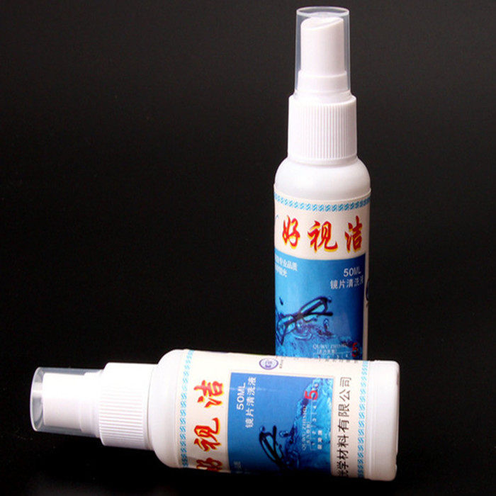 Glass cleaning fluid free of rinse glasses water wipe mobile screen artificial eyespray cleaner lens care