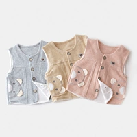 Áo vest cotton cho bé xuân hè hè đơn lớp mỏng 3 nam nữ 6 bé 9 tháng vest vest 1-2 tuổi quần áo - Áo ghi lê quần áo trẻ em đẹp