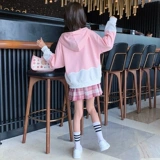 Осенний модный детский спортивный комплект, подходит для подростков, популярно в интернете, в западном стиле, коллекция 2021