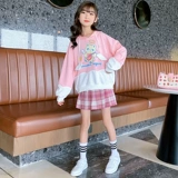 Осенний модный детский спортивный комплект, подходит для подростков, популярно в интернете, в западном стиле, коллекция 2021