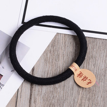 Korean version of solid color conventional high elasticity 02 04 06 model seamless rubber band hair ring hair rope hair accessories factory direct sales