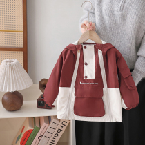 Boys spring coat subcutter coat 2024 new childrens spring - fall children dress spring jacket baby windwear