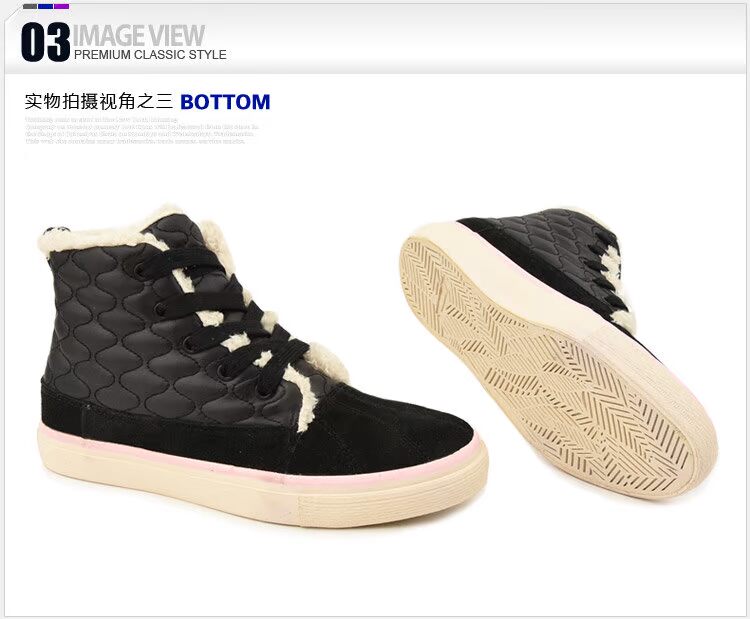 Giày nữ Li Ning Giày cotton nữ thể thao mùa thu đông mới cộng với giày thể thao nhung ấm áp cộng với giày bông độn giày thông thường giày thể thao trẻ em
