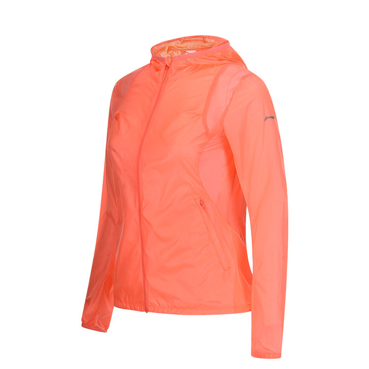 Giải phóng mặt bằng Li Ning Women Chạy sê-ri Áo thể thao trùm đầu AFDL044 - Áo gió thể thao áo khoác chống nước the north face