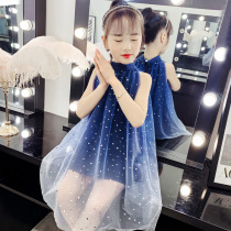 Girls dress for dress and summer clothes 2022 new summer foreign air children princess dress CUHK Scout skirt girl skirt