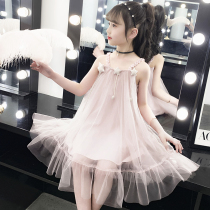 Girls dress for dress and summer clothes 2022 new CUHK Scout Summer children Skirt Foreign Air Dress Little Girl Princess Dress