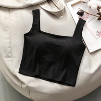 Harness Vest Woman External Wear Autumn Winter Internal Hitch Sensation With Chest Mat Smear Blouse Blouse With Beauty Back Bra Integrated Underwear Short