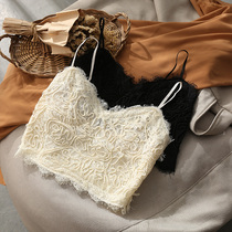 Lace Harness Vest Woman Inner Lap Suit Beating Bottom Smear Jacket Sexy Design Sensation Little Crowd External Wear Style Retro