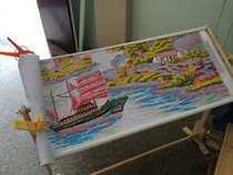 Household adjustable embroidery frame delivery tool universal thick medium cross stitch shelf vertical solid wood simple embroidery frame 2020