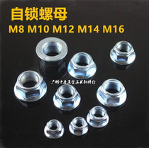 Motorcycle M10 M12 M14 M16 front middle and rear axle nut Magneto self-locking with pad nut