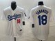 LA Dodgers洛杉矶道奇队棒球服18号Yamamoto山本由伸球衣比赛服男