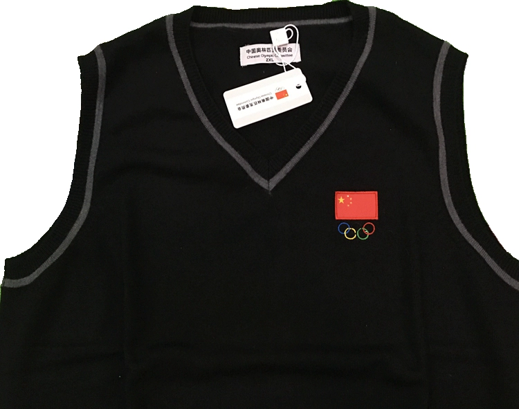 Mùa thu và mùa đông đội tuyển bọ cạp quốc gia mới Olympic Ủy ban thể thao áo len vest vest len ​​áo len ấm áp trở lại áo khoác gió thể thao