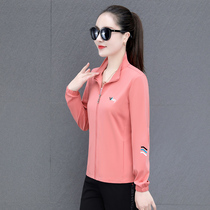 361 sunscreen womens summer ice silk thin blouses Jordan Noo fashion outdoor sports casual collar speed dry jacket