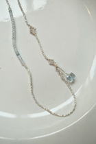 oorhandiwork | Dotted line series·Japanese original handmade broken silver niche necklace