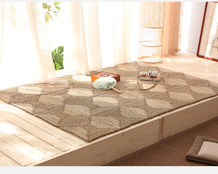 Hộ gia đình Nhật Bản thảm rơm thủ công mat chiếu thảm phòng khách phòng hấp bò mat cửa sổ đệm tùy chỉnh - Thảm thảm nhà