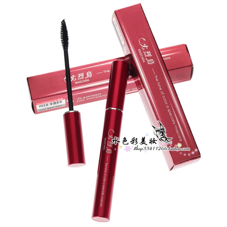 Flamingo Wanton mảnh mai Mascara làm cong mi mảnh mai, dày dặn, không thấm nước, không lem, kéo dài thời gian cho lớp trang điểm nữ được mã hóa - Kem Mascara / Revitalash