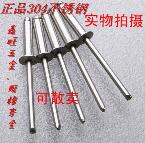 All stainless steel 304 stainless steel pump rivet 2 4m3 2m4 8m6 stainless steel rivet pull rivet