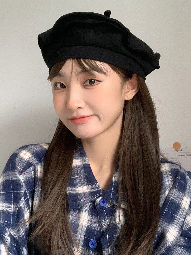 Fashion Net red and black berets female summer thin Han edition Octopus hat trend retro cotton painter hat day