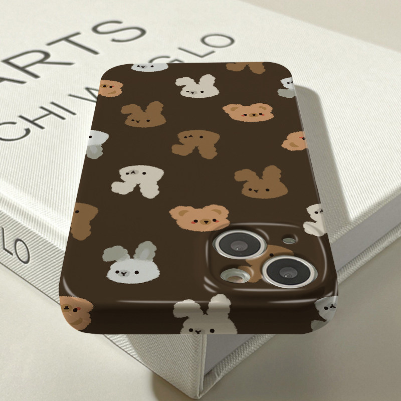 Cute Inverted Bear And Rabbit Phone Case For Your Smartphone_voghion.com