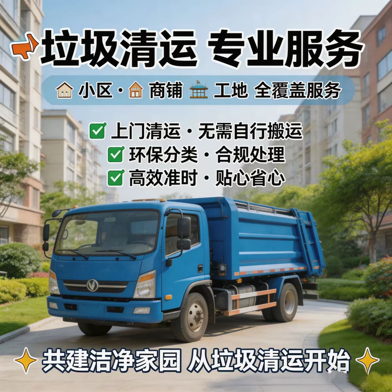 On-Site Service in the Same City for Trash Disposal, Large Furniture Removal, Cleaning of Construction Waste, Moving and Recycling, Air Conditioning and Home Appliances
