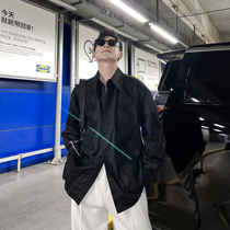 (VERA KANE) South Korea ins personality niche wave pattern road design casual loose long sleeve shirt tide man