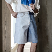 (VERA KANE) South Korea ins loose design sense of color color summer leisure high street five-point denim shorts trendo
