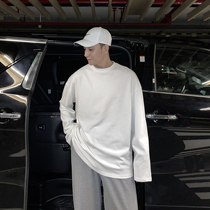 (VERA KANE) Korean ins round neck solid color wild base shirt long sleeve casual loose T-shirt couple tide