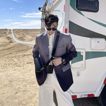 (VERA KANE) Korean ins small gradient design casual loose long sleeve suit jacket trend men