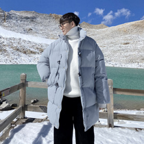 (VERA men) South Korea ins winter trend thickening medium-length cotton suit function wind loose coat tide man