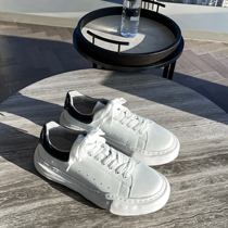 (VERA KANE) Korean ins net red dissolved small white shoes thick-soled lace-ups sports casual simple trend men