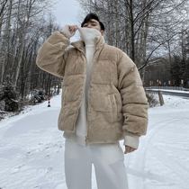 (VERA MENS) Korean ins winter loose thick plush cotton coat casual trend wild man