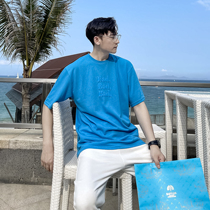 (VERA KANE) Korea ins summer loose half-sleeve lettered print round neck casual T-shirt Joker trendsetter