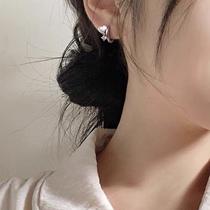 2022 new products with a minimalist love ear button delicate 100 hitch small ear ring Korean version 925 pure silver earrings woman earrings