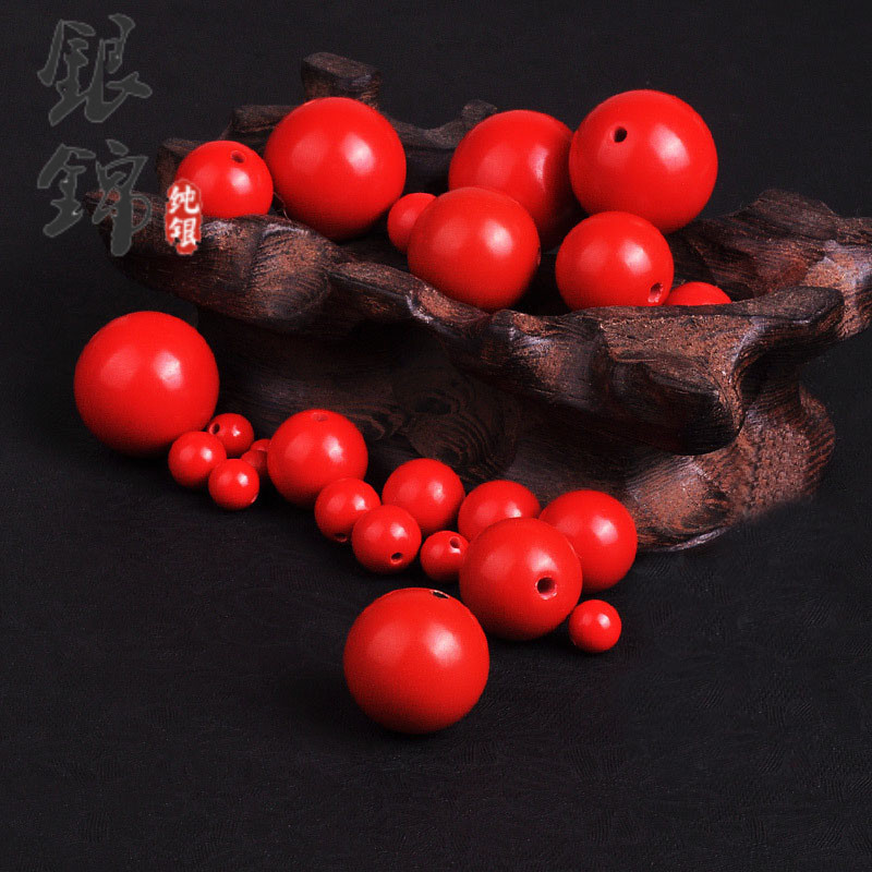 Natural Sand Separating Beads Handmade Beads Beads beads Beads Diy Accessories Material Red Rope Woven Handmade Necklace Ornaments