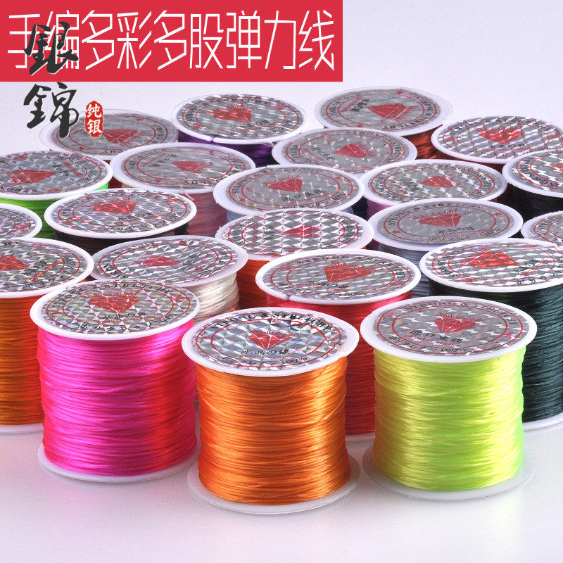 Large roll crystal elastic thread bead rope jewelry wire handmade beaded braided thread hand necklace diy accessories