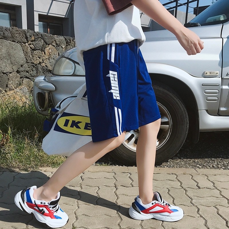 2022 Summer Sports Shorts Male Boomer Loose Hip Hop Signs Day Ensemble Casual Ins Trend Original Juku 50% Pants
