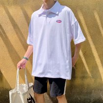 2021 summer short sleeve T-shirt men Korean version trend loose men polo shirt half sleeve shirt collar body top clothes