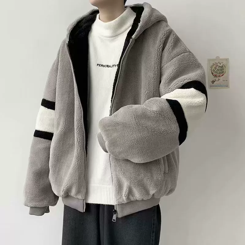 Зимняя мужская бархатная тренд-я jacket для студентов, корейский стиль