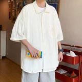 Летняя шелковая рубашка, японский трендовый кардиган, футболка, оверсайз