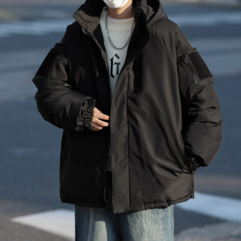 Work style down jackets for men and women, winter american high street thickened functional hooded jackets, mountaineering cotton-padded jackets Work style down jackets for men and women, winter american high street thickened functional hooded jackets, mountaineering cotton-padded jackets