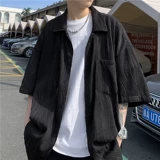 Летняя шелковая рубашка, японский трендовый кардиган, футболка, оверсайз