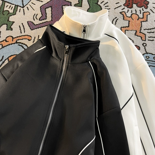 Осенний кардиган для отдыха, куртка, мужской спортивный костюм, дизайнерские штаны, комплект, свободный крой