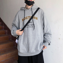 ins Super fire hooded cartoon sweater men Korean Spring and Autumn new print loose student casual Joker coat