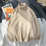 Мужской демисезонный цветной свитер, трикотажная куртка для влюбленных, в корейском стиле