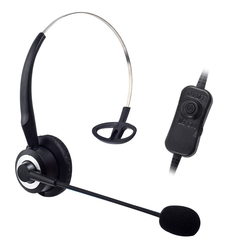 Single-eared telephone headset wireless landline handset earpiece earbook operator dedicated headset static tuning