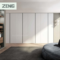 ZENIG modern minimalist full house custom imported aig plate overall wardrobe open solid wood cloakroom set to do