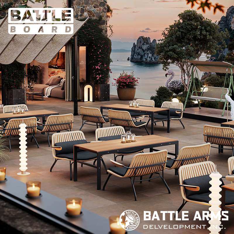 Outdoor Cafe Bar Table and Chair Set, Outdoor Seating, Craft Beer Bar, Western Restaurant Dining Bar, Leisure Tables and Chairs