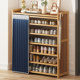 Simple multi-layer cloth curtain shoe rack door door household storage economy large capacity storage dormitory dustproof shoe cabinet